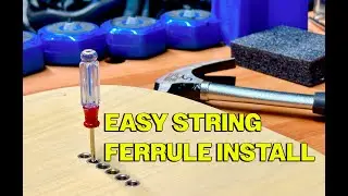 Cheap and Easy Way to Install String Ferrules in Your Guitar