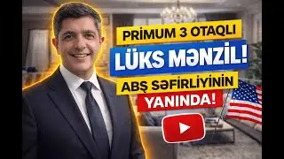 28 Mayda Super Fürsət ABŞ Səfirliyinin Yanında 3 Otaqlı Lüks Mənzil  Əşyalı və Dərhal Yaşayışa Hazır