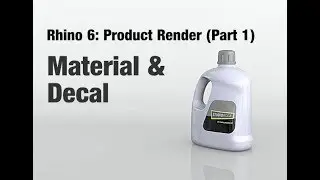 Rhino 6 - Product Render Tutorial (Part 1) Material & Decal