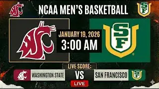 🔴 LIVE: Washington State at San Francisco | NCAA Men's Basketball Scoreboard | Jan 19