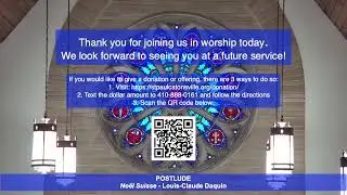WORSHIP December 21st,  2025 -  10 AM Worship Service