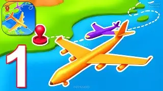 Fly Connect: Explore the World - Gameplay Walkthrough Part 1 - Navigate Through the Clouds (Android)