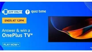 Amazon Quiz Answers Today | Win Oneplus Tv | 27 June 2020