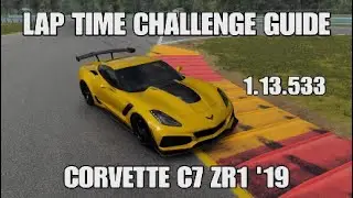 GT7 - Lap Time Challenge - Lap Guide - Watkins Glen (short) - Corvette C7 ZR1 '19