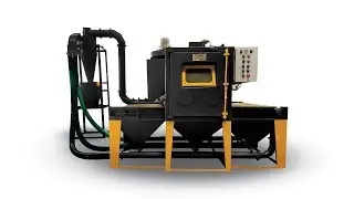 BELT CONVEYOR AUTOMATIC WOODEN TOP BLASTING MACHINE