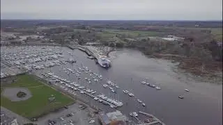 Lymington Harbour by sky