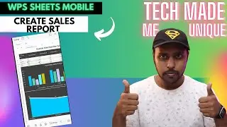 How to create sales report in wps office spreadsheets mobile