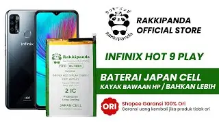 Baterai Rakkipanda Infinix Hot 9 Play Original 6500mAh Super Bagus Awet !