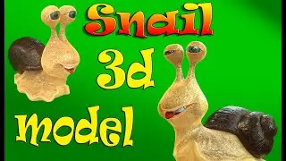 stylized snail 3d model