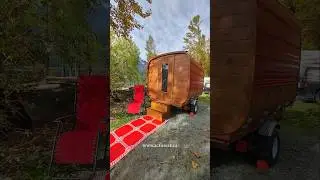 #barrel #sauna #camping #cedar #health #wellness #fitness #yoga #nature #trailer #woodworking #spa