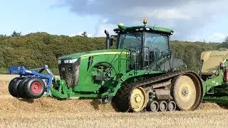 John Deere 8360RT Baling HighSpeed w/ Krone 1290 HDP BigPack Baler | Danish Agriculture