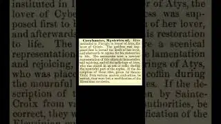 Corybantes, Mysteries of: Encyclopedia of Freemasonry By Albert G. Mackey