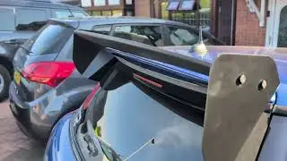 Fitting a Track Car Aero wing to my R56 Mini Cooper S  and keeping the cooper S OEM Spoiler