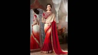 Cream Color Sarees by nikvik.com