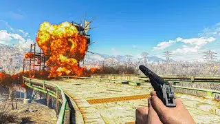 FALLOUT 4 FREE ROAM GAMEPLAY (8K 60FPS)