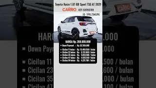 Update Harga  Mobil Bekas Toyota Raize 1.0T GR Sport TSS AT 2021 Putih | Harga Mobil Bekas Terbaru
