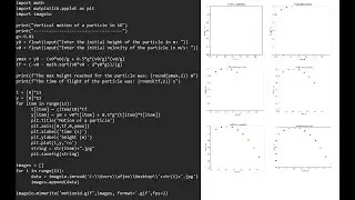 Python 101: Motion of a particle in 1D (plotting)