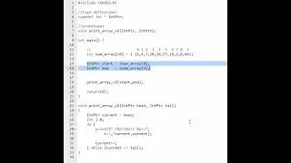 Lesson 36: How to send POINTER addresses (start/end) to a function to loop over an ARRAY. #shorts.