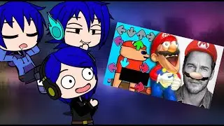 Different Fels react to SMG4: Mario Reacts to Nintendo Memes (Gacha Reaction)
