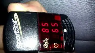 Oximeter reading while in my Hypoxico Altitude tent