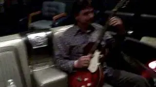 Tony Rogers plays along on the Cadillounge 1