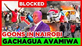 Nairobi Kumewaka! Gachagua Blocked & Chased by Paid Goons in Nairobi Today, Gachagua Attacked again