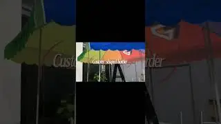 10ft Hexagonal kiosk dome tent with counter