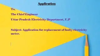 Application for replace Electric meter || Letter writing ||