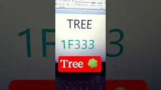 how to insert tree in ms word #shorts #viral #youtubeshorts #tree