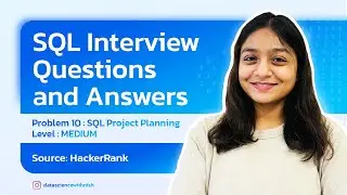 SQL Interview Questions and Answers Series | HackerRank | SQL Projects Planning ( MEDIUM )