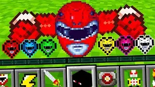 Minecraft, aber ich sammle Herzen von Power Rangers