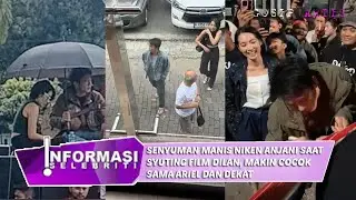 SENYUMAN ARIEL DAN NIKEN ANJANI SYUTING FILM DILAN DAN KECOCOKANNYA , ARIEL MAKIN KEREN
