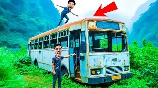 जमीन में दफ़न बस की हालत देख कर दिमाग हिल गया   We Made Secret Tunnel to Our Bus  Underground