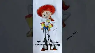 Toy story : Jessie drawing #shorts #toystory #drawing