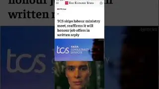 TCS skips labour ministery meet, realfirms it will honour job offer km written reply #tcslayoffs