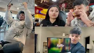 gym pull day + bbq mukbang + macbook unboxing