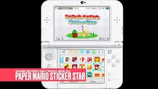 Paper Mario Sticker Star (Nintendo 3DS XL) Game Review - Gameplay & Walkthrough