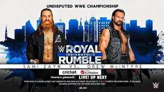 Сами Зейн против Дрю Макинтайра | Чемпионский матч на Royal Rumble 2026 | WWE 2K25