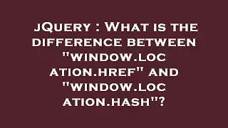 jQuery : What is the difference between 