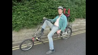 First test ride of homemade long wheelbase recumbent bike