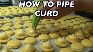 How to Pipe  Curd onto French Macarons with The French  Chef Julien