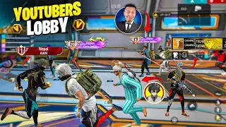 YouTubers Hard Lobby 😱| Destroying V Badge YouTubers on live🔥| Raushan Gamer