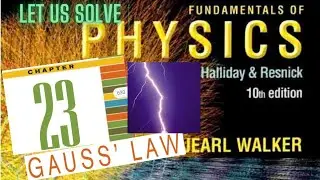 GAUSS'S LAW || PROBLEM 24 || HALLIDAY|| RESNICK|| WALKER||  CHAP 23