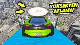 Süper Elektrikli Arabalar Yüksekten Atlamalı Sağlamlık Testinde - GTA 5