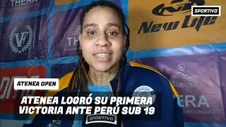 Atenea logr&oacute; su primer triunfo por 3 - 0 ante Per&uacute; sub 19