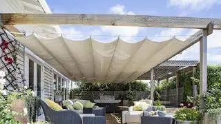 Wave Shade Retractable Shade Cover.  Martinborough, New Zealand
