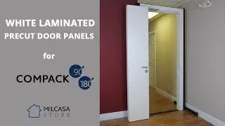 White Laminated Precut Door Panels for Compack 180/90