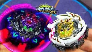 Variant Lucifer Mobius 2D VS First Uranus Mobius 2D BEYBLADE BURST SUPERKING BATTLE ベイブレードバースト超王