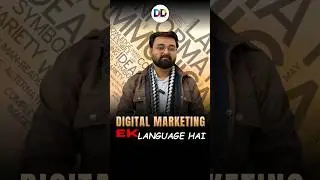 What if I tell you Digital Marketing is a language, not just a course? 🤯 🚀  #digitaldronacharya