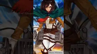 Levi & Mikasa Ackerman Colored | Call of Silence | #aot #leviackerman #mikasaackerman
